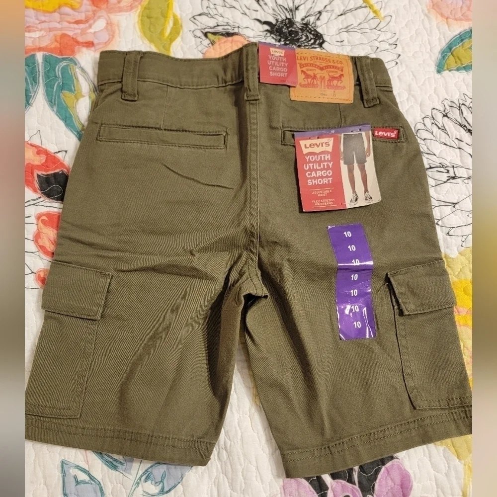 NWT Levi's Boys Utility Cargo Shorts